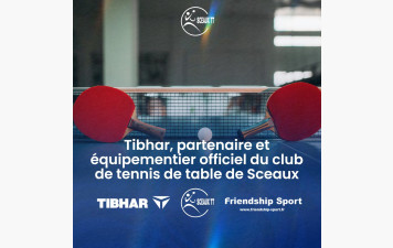 Tibhar, nouveau équipementier du club