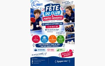 FÊTE DU CLUB  &amp; PORTES OUVERTES - SAMEDI 26 SEPTEMBRE