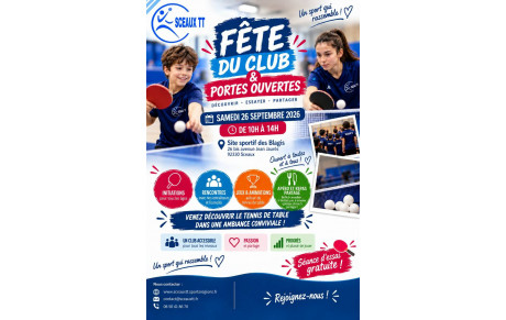 FÊTE DU CLUB  &amp; PORTES OUVERTES - SAMEDI 26 SEPTEMBRE
